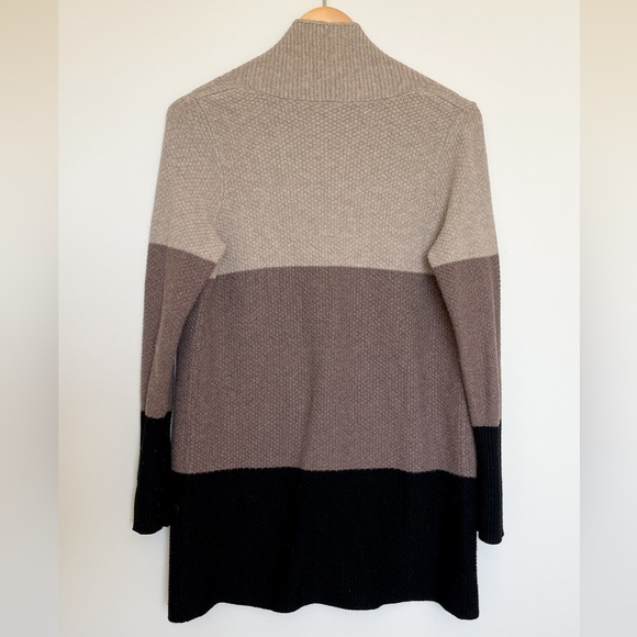 Tri-Colour Open Cardigan Sweater - Picture 2 of 3